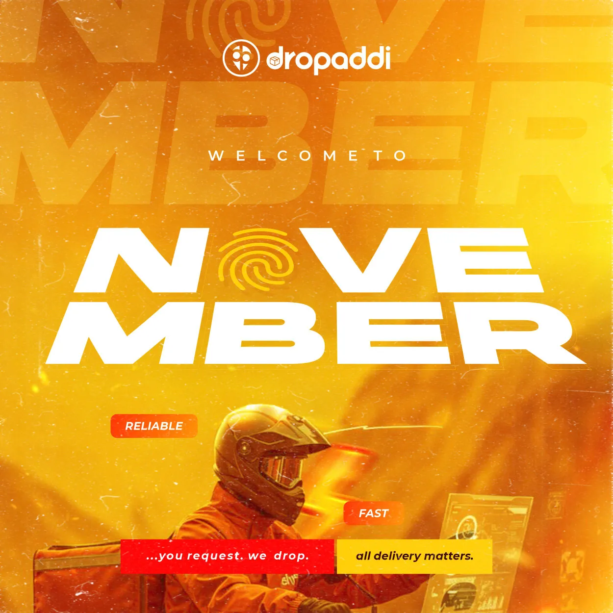 Dropaddi November campaign artwork